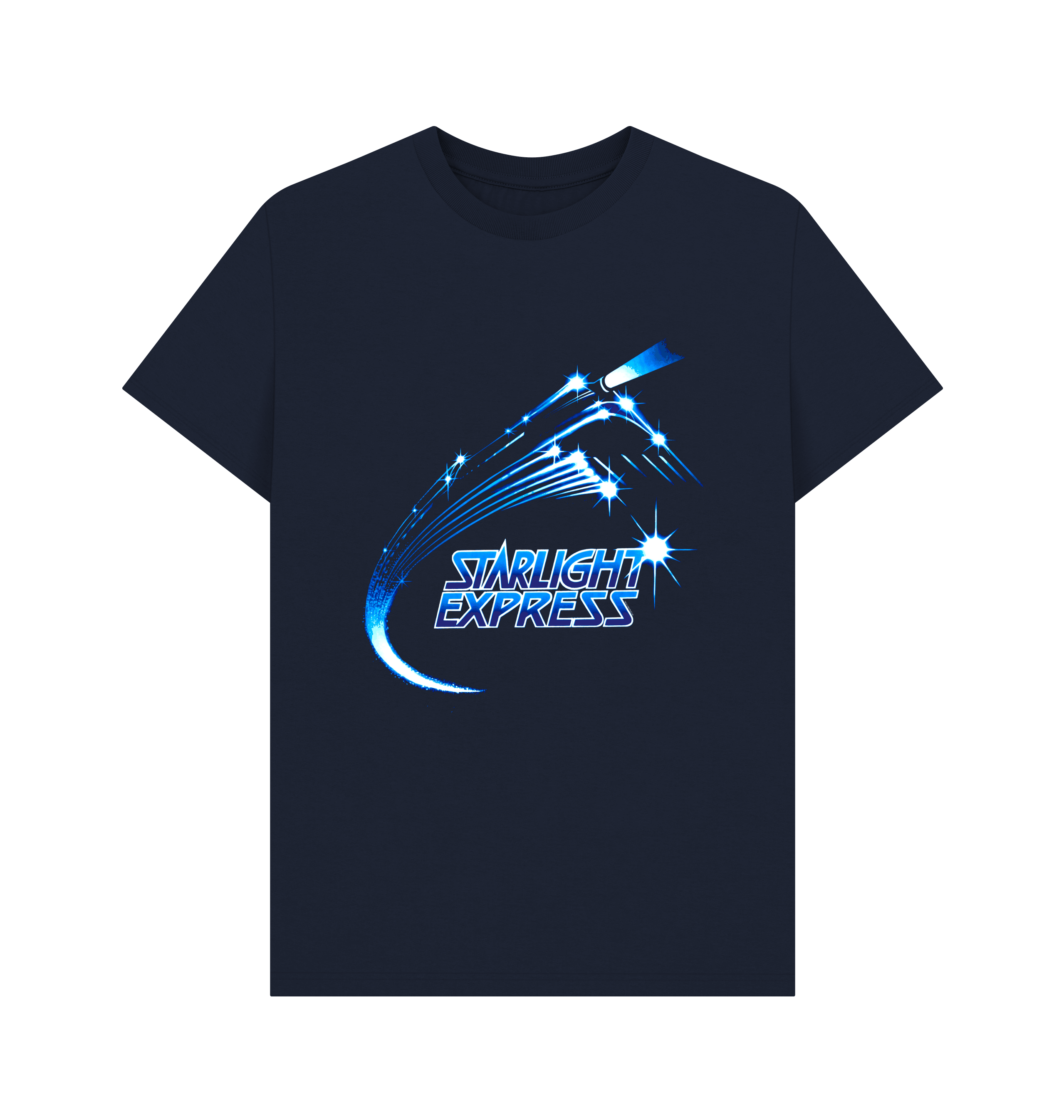 Navy Blue Printed T-shirt Front