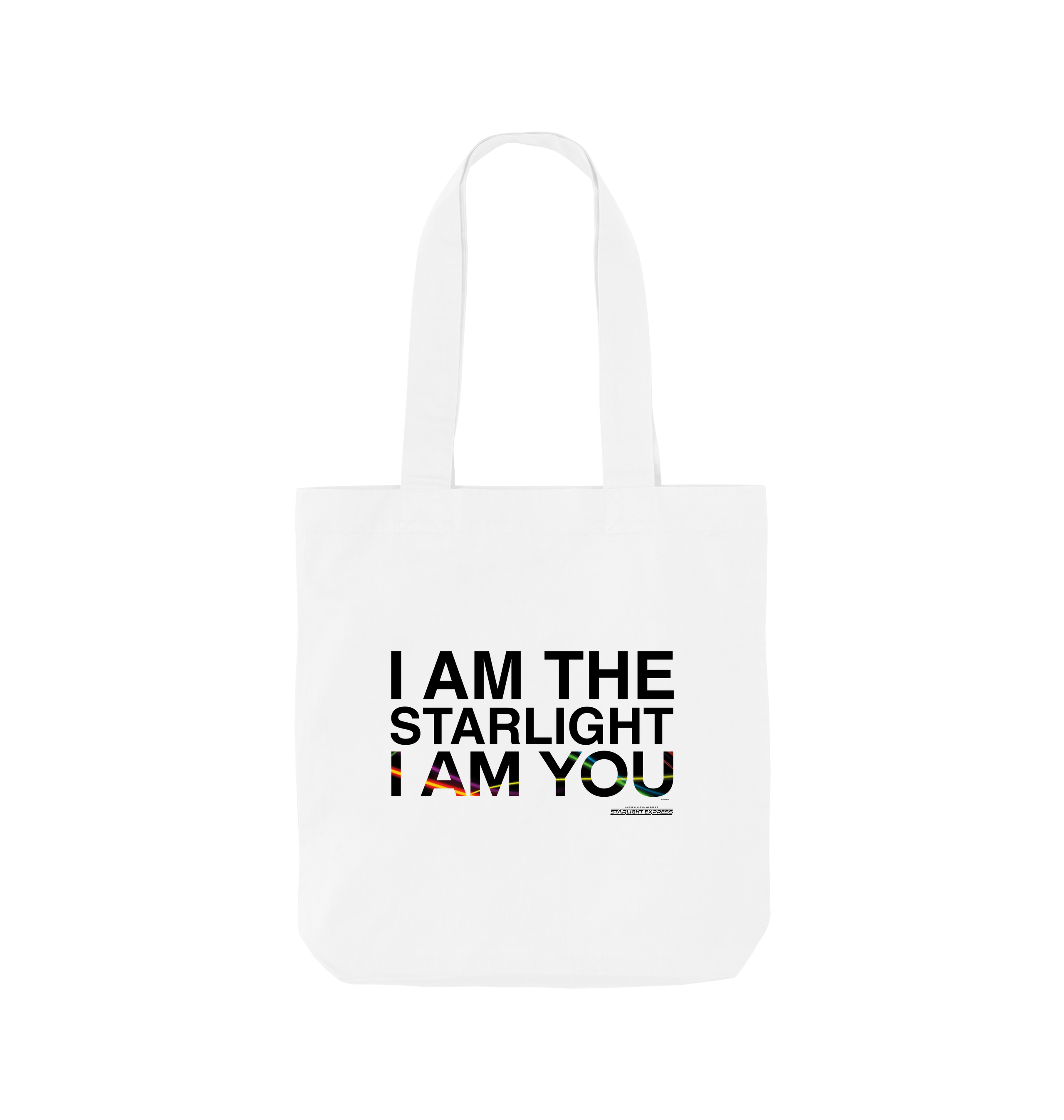 White Printed Bag Front