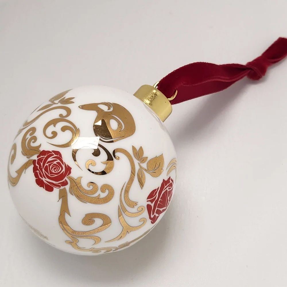 WHITE Christmas Ornament Front