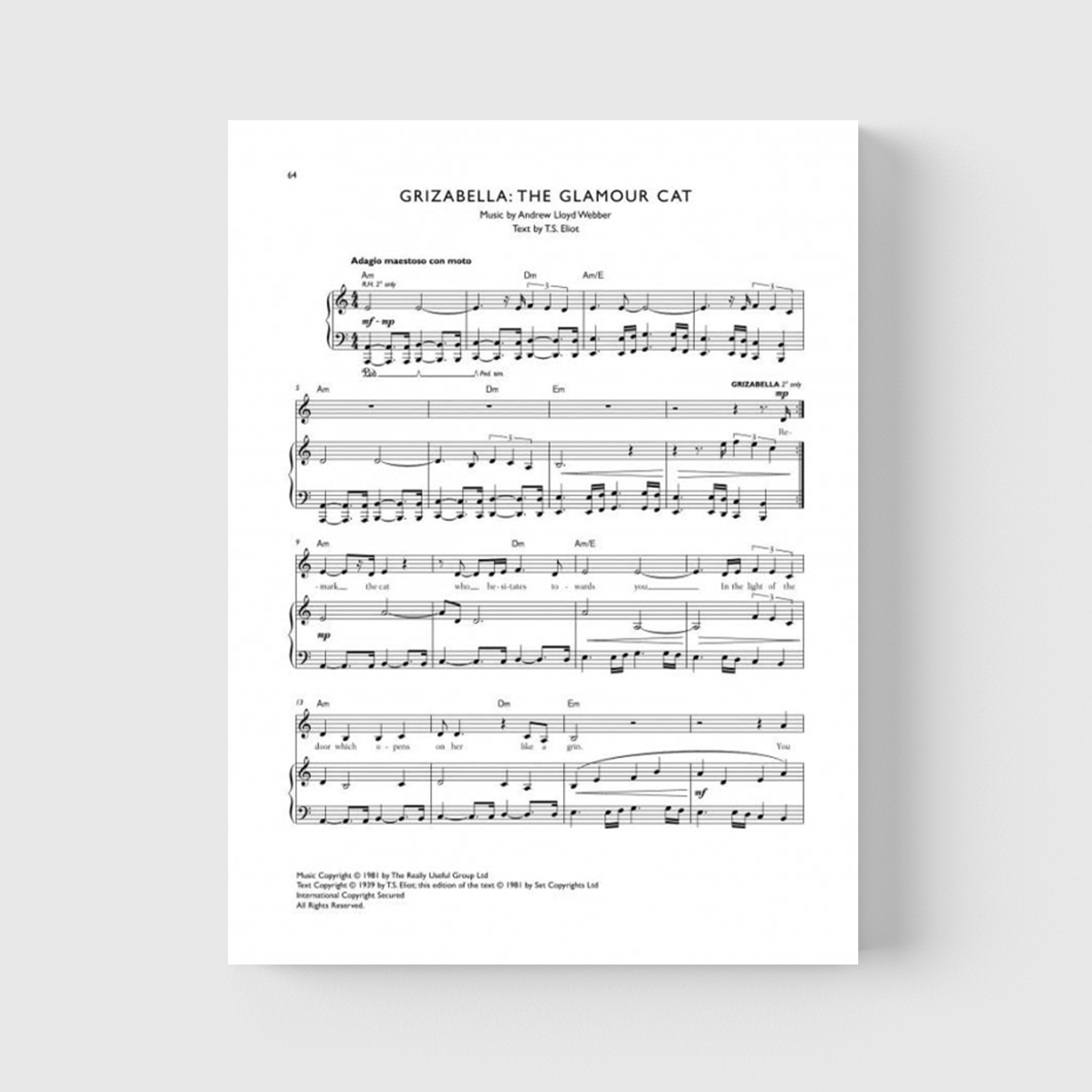 CATS: Definitive Edition - Piano Vocal Book