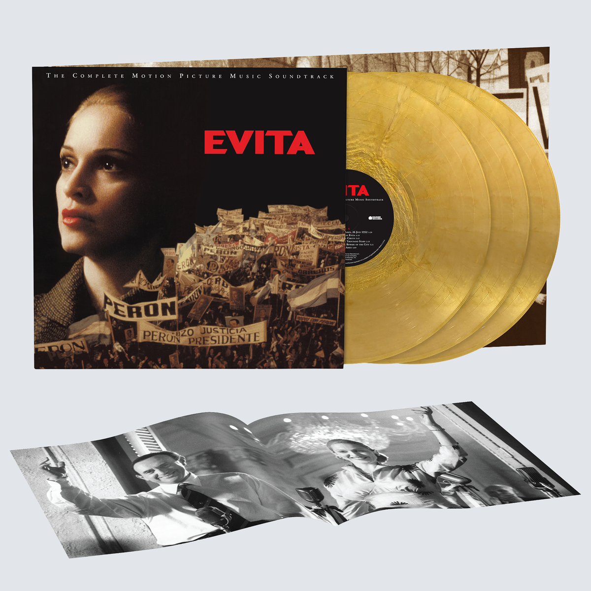 Evita - The Complete Motion Picture Soundtrack 3LP (Gold Nugget Vinyl) (Exclusive)