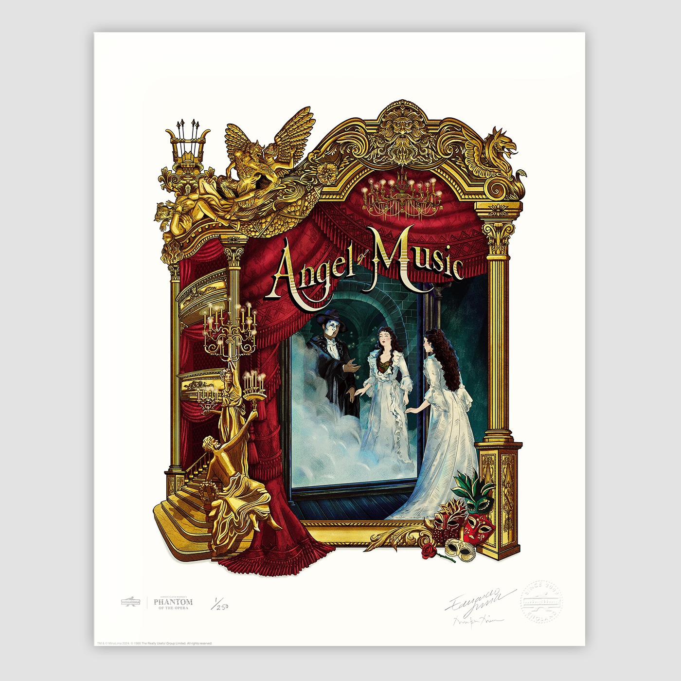 Phantom of the Opera: Act 1 - Angel of Music Print