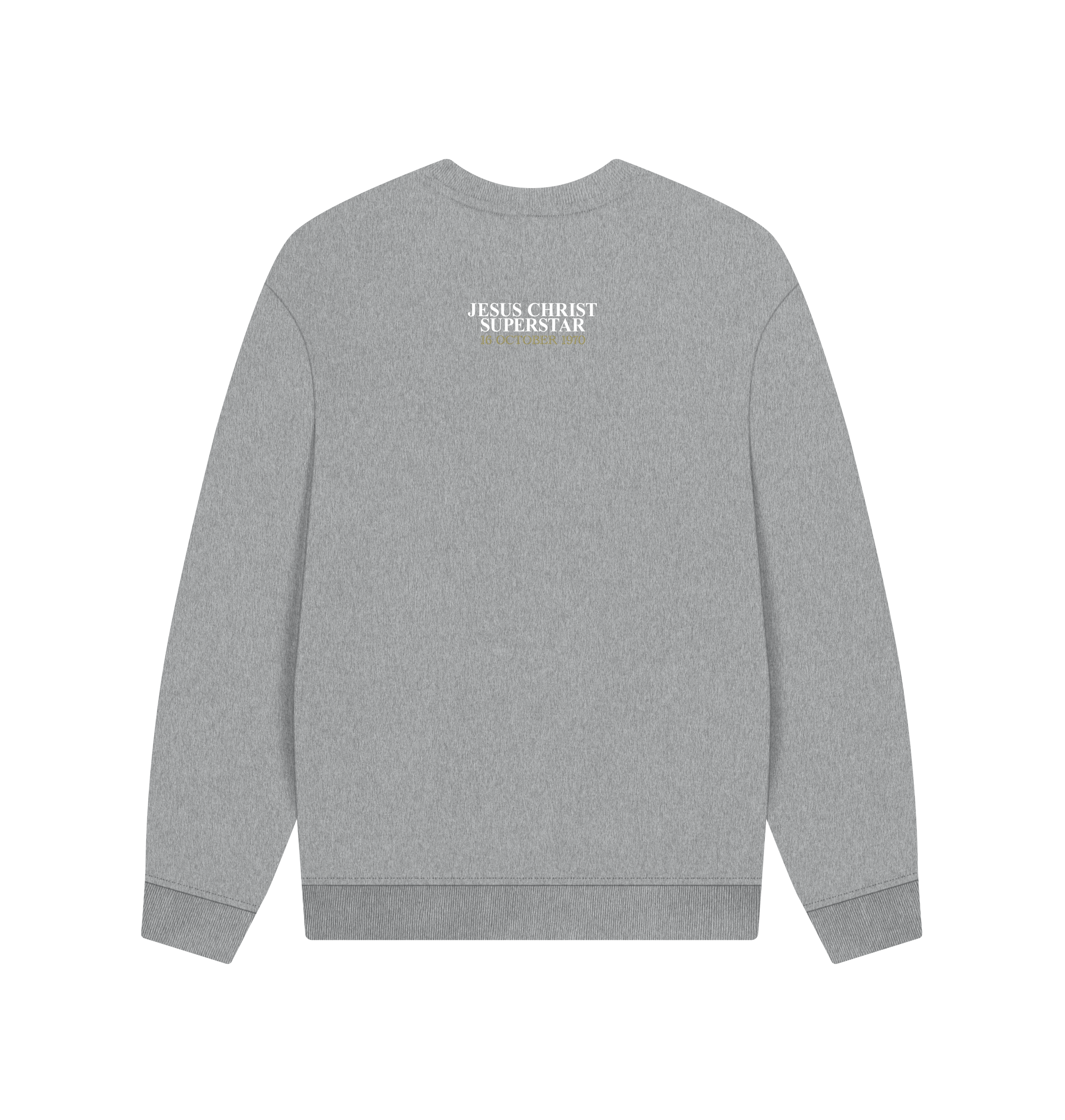 Athletic Grey Printed Sweater Back