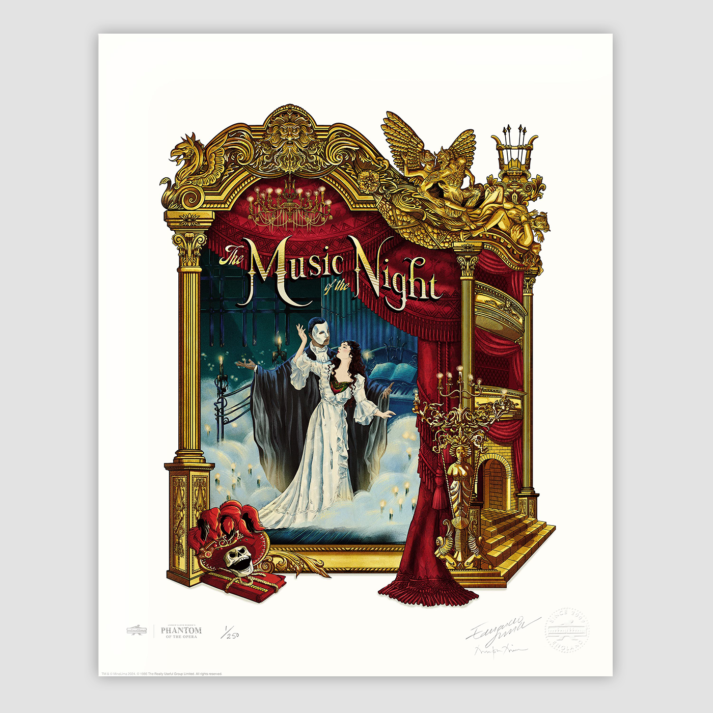 Phantom of the Opera: Act 1 - The Music of the Night Print
