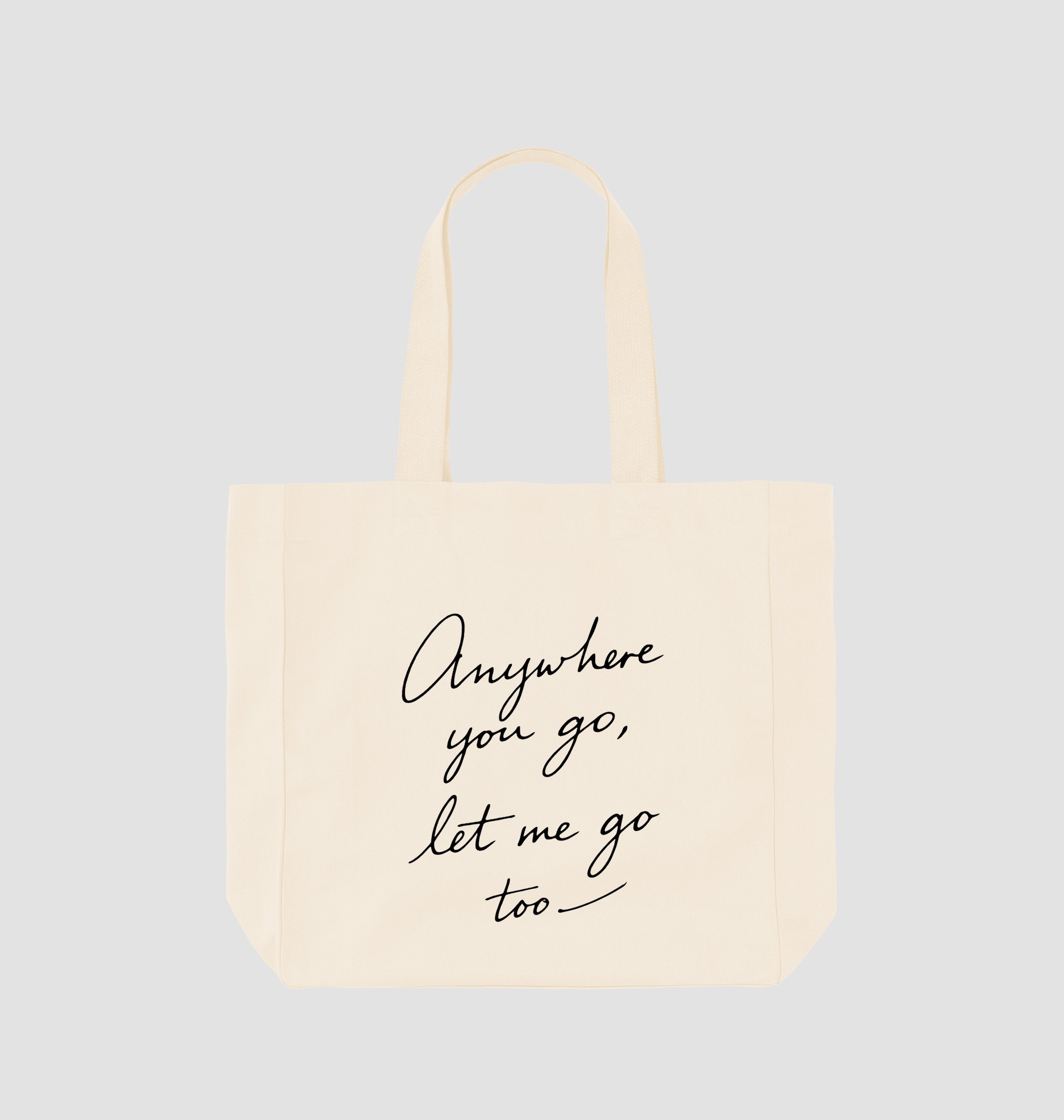 Phantom of the Opera - 'Anywhere You Go' Lyric Tote Bag