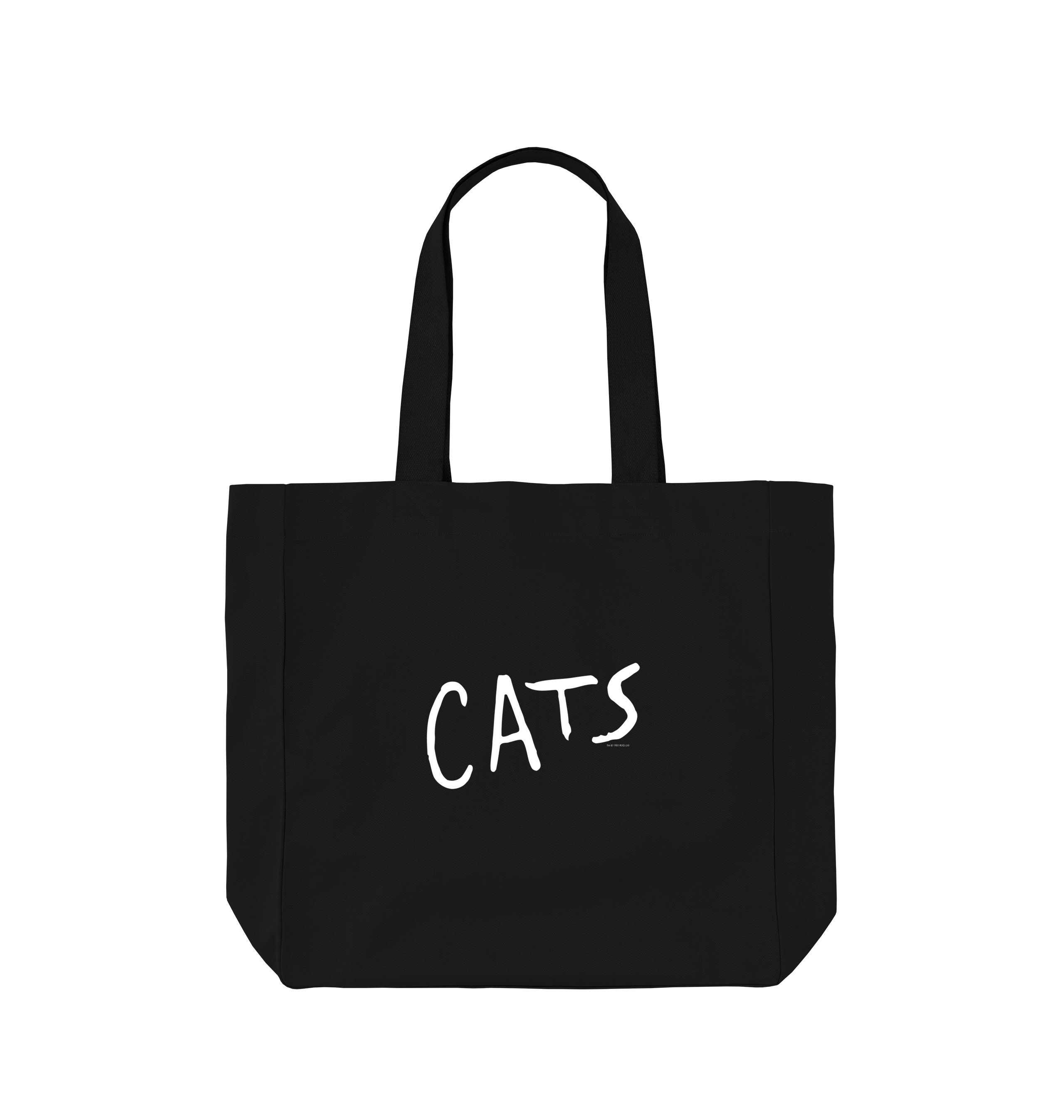 Black Printed Bag Front