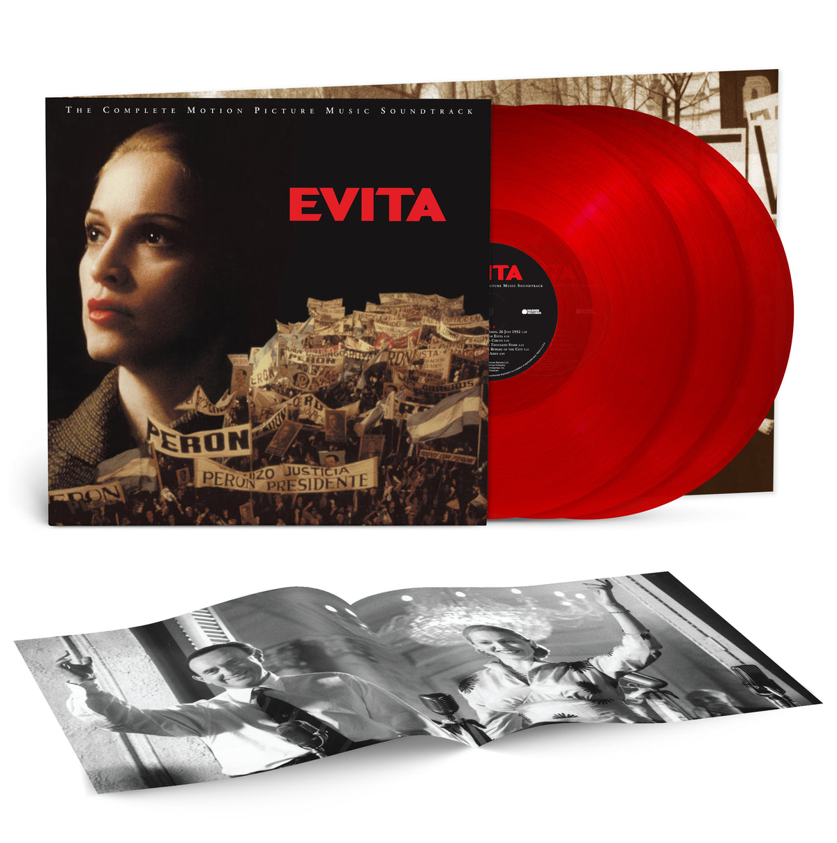 Evita - The Complete Motion Picture Soundtrack 3LP (Translucent Red Vinyl)