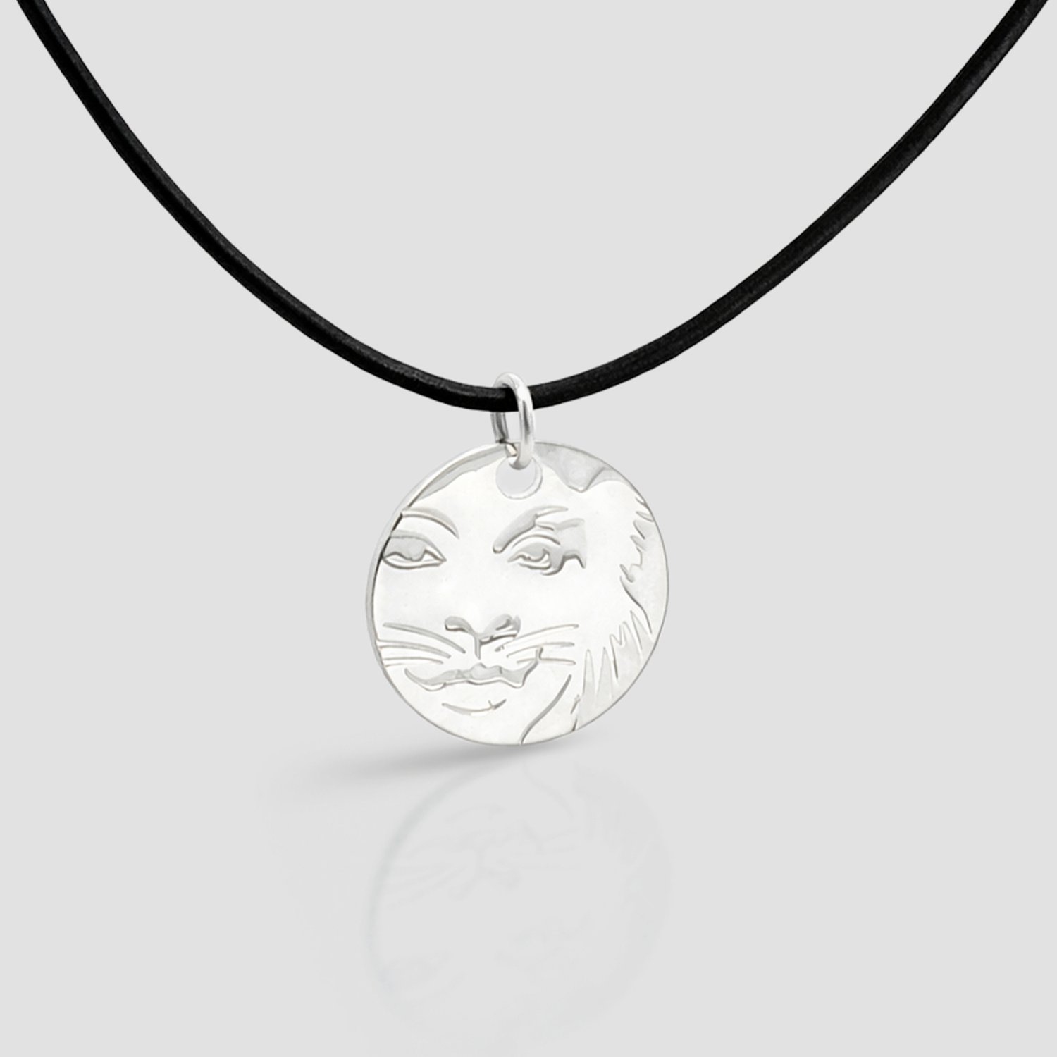 CATS - Rum Tum Tugger Leather Cord Necklace (Silver Plated)