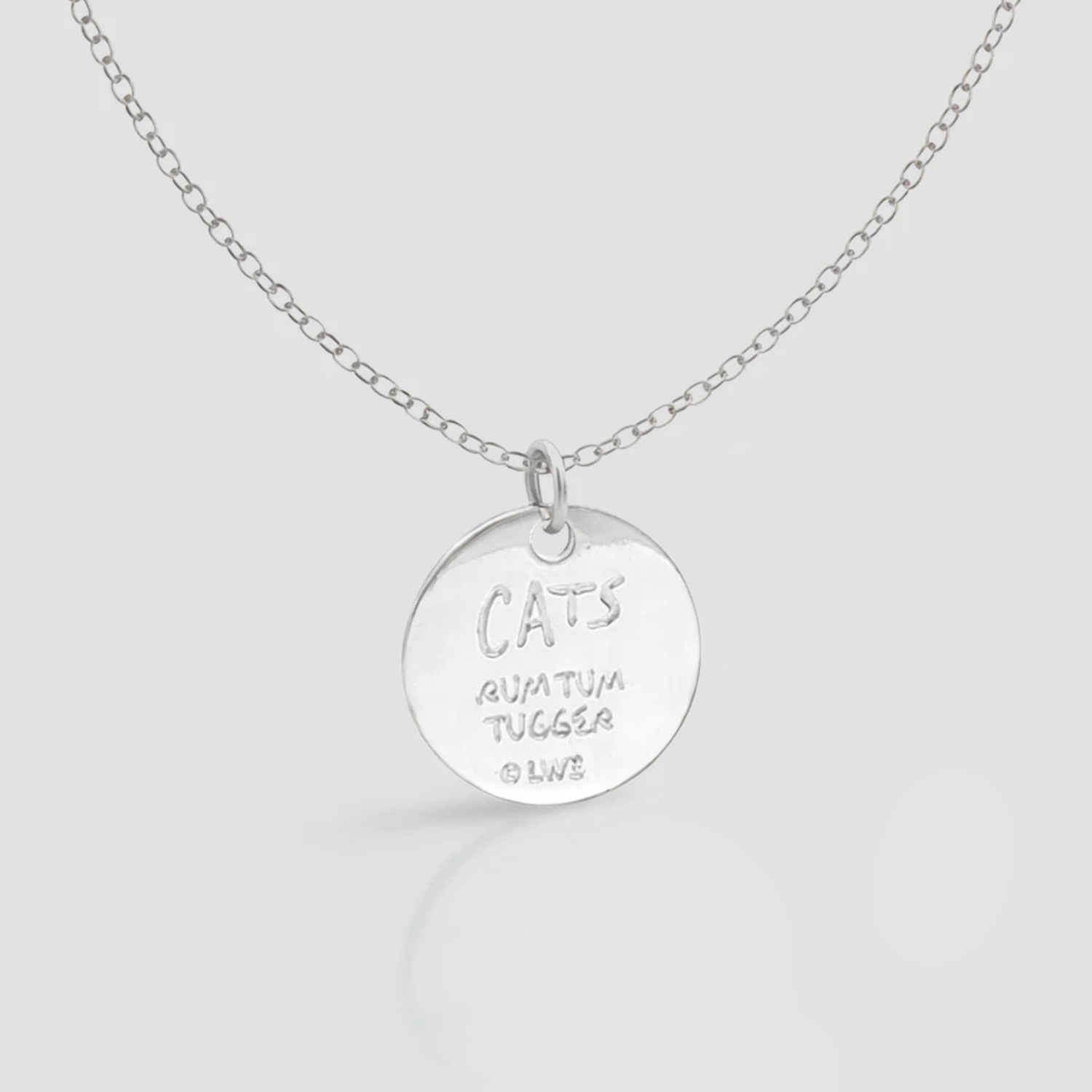 CATS - Rum Tum Tugger Brass Chain Necklace (Silver Plated)