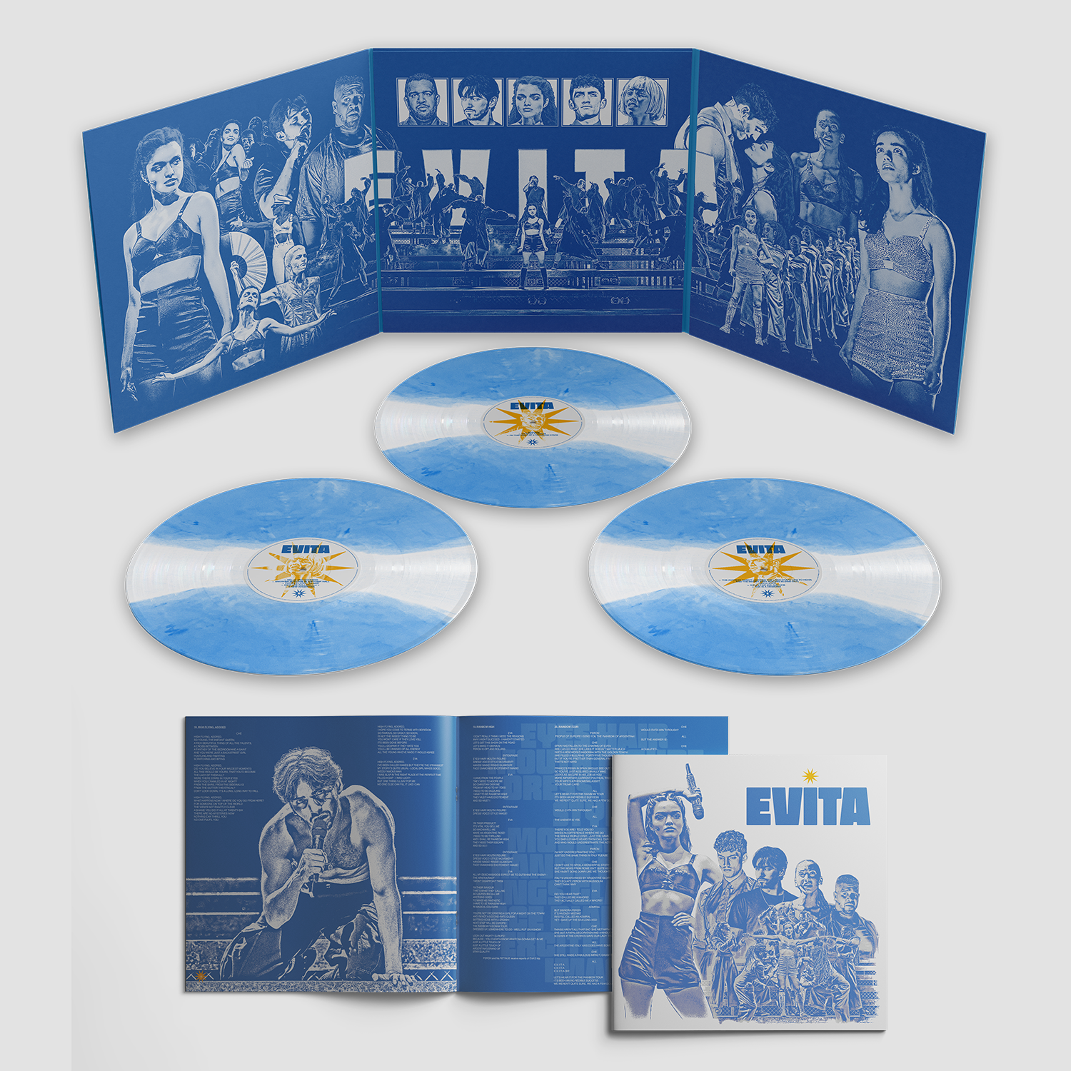 Evita: The Full Album – Blue & White Triple Vinyl