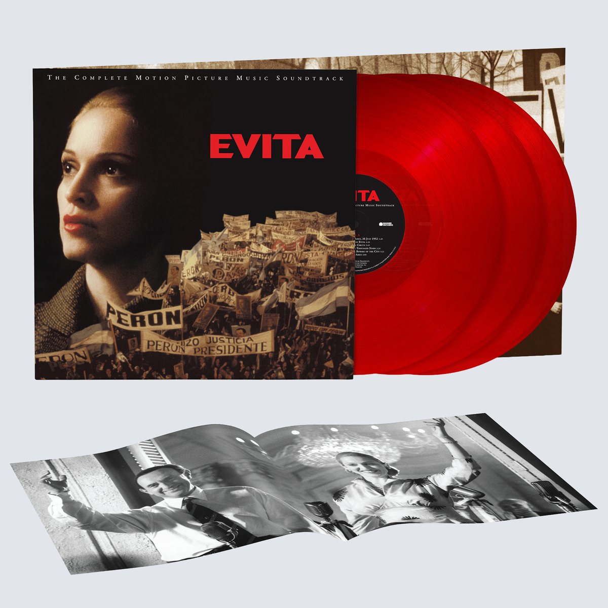 Evita - The Complete Motion Picture Soundtrack 3LP (Translucent Red Vinyl)