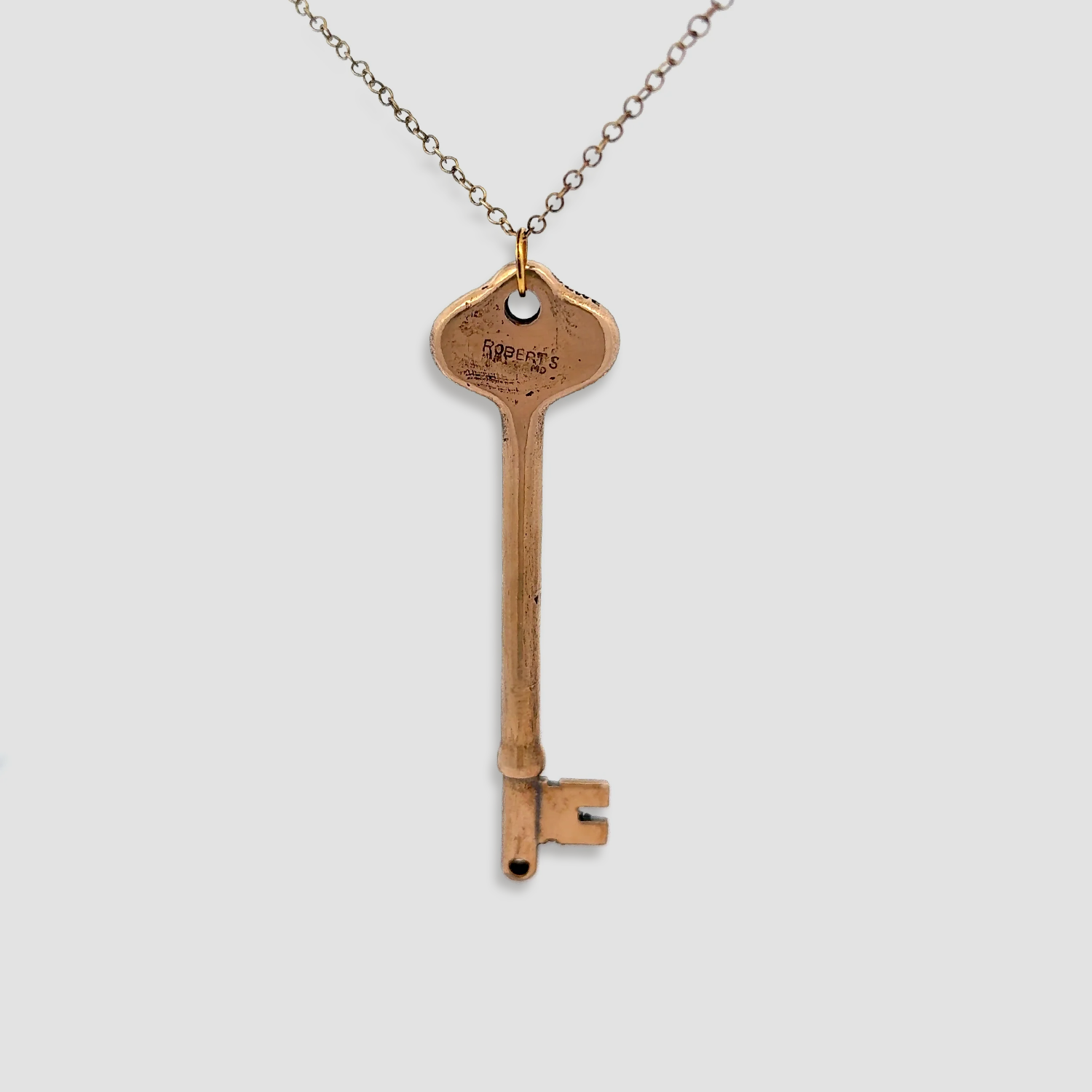 Phantom of the Opera Angel of Music Large Key Necklace (Bronze)