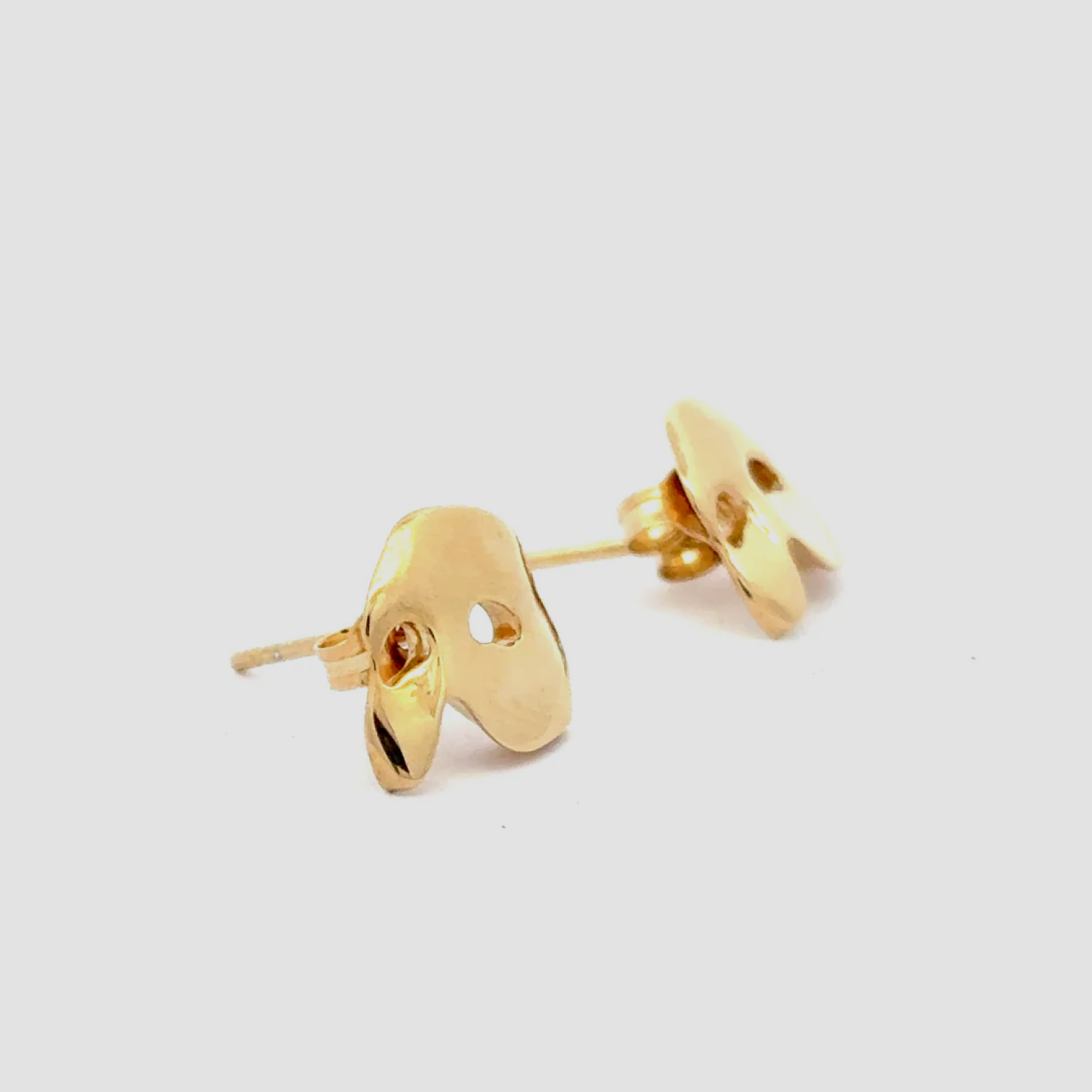 Phantom of the Opera – Mask Stud Earrings (18ct Gold Vermeil)