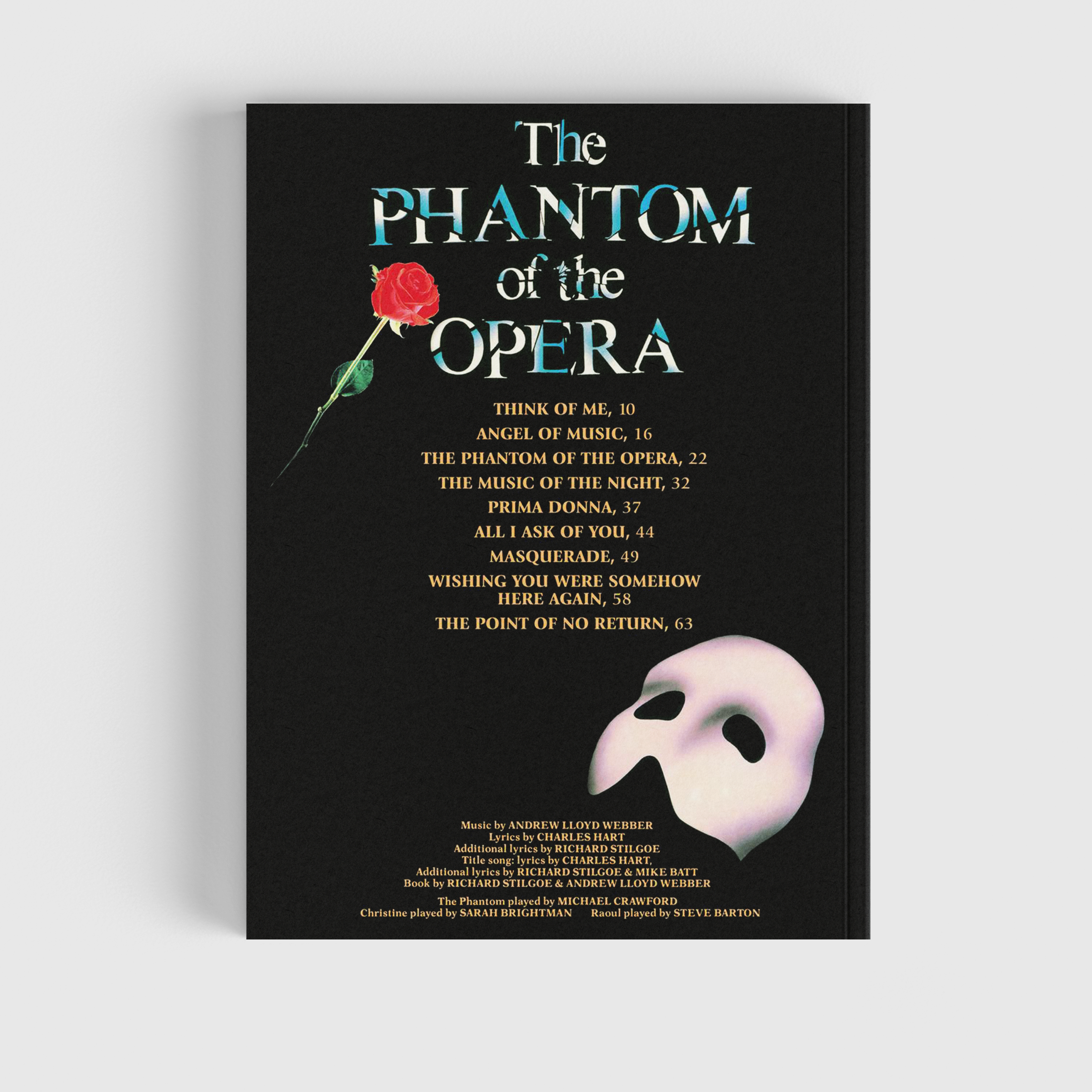 Phantom of the Opera – Piano Vocal Book
