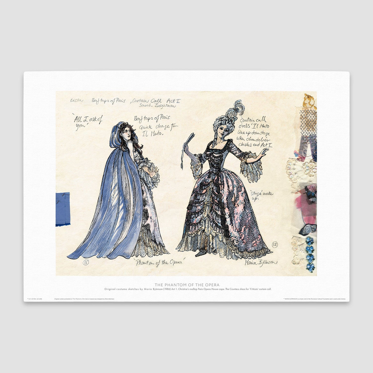 Phantom of the Opera Archive Print - Christine & Carlotta