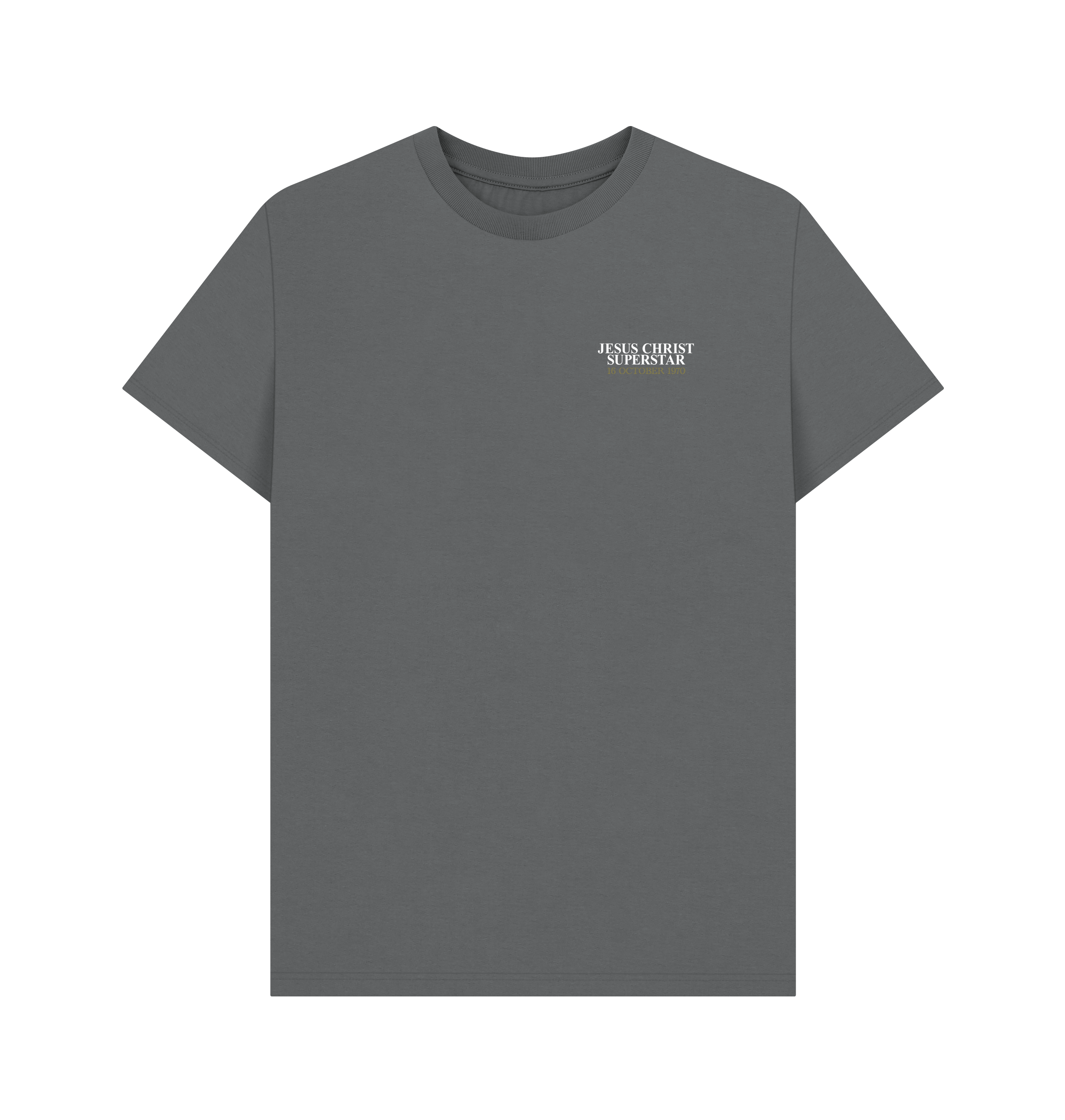Slate Grey Printed T-shirt Front