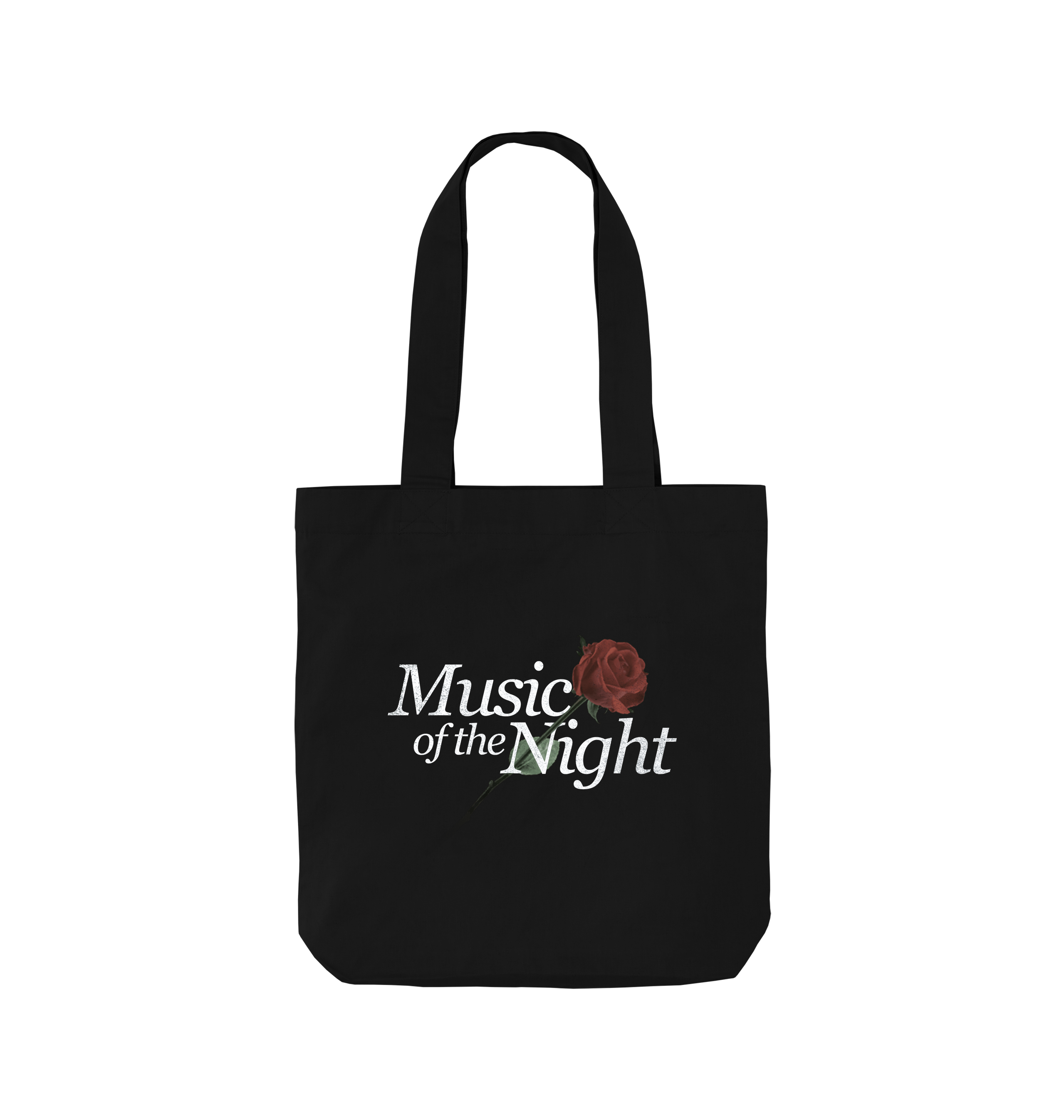 Black Printed Bag Front