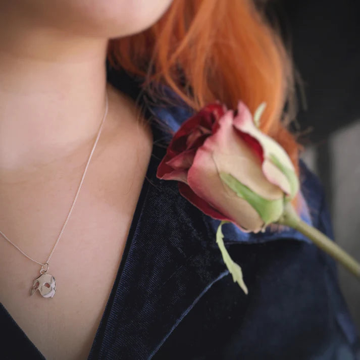 Phantom of the Opera - Large Mask Charm Necklace (Sterling Silver)